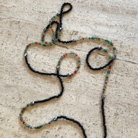 Hamsa Evil Eye Mala Necklace - Picture 3 of 3